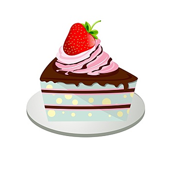 草莓,巧克力蛋糕