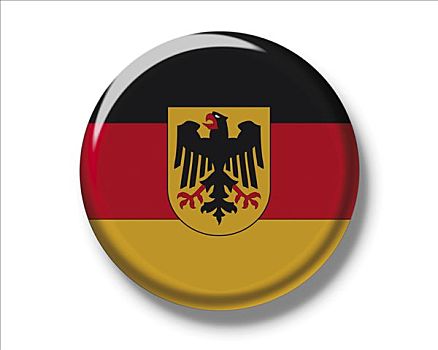 扣,旗帜,联邦,服务,德国