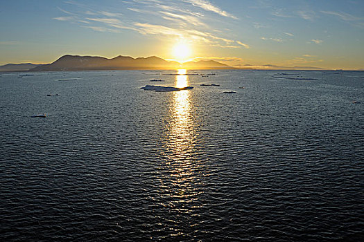 冰山,峡湾,格陵兰