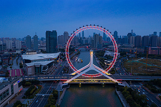 天津城市夜景