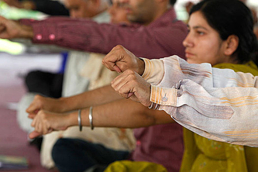 印度,瑜伽课