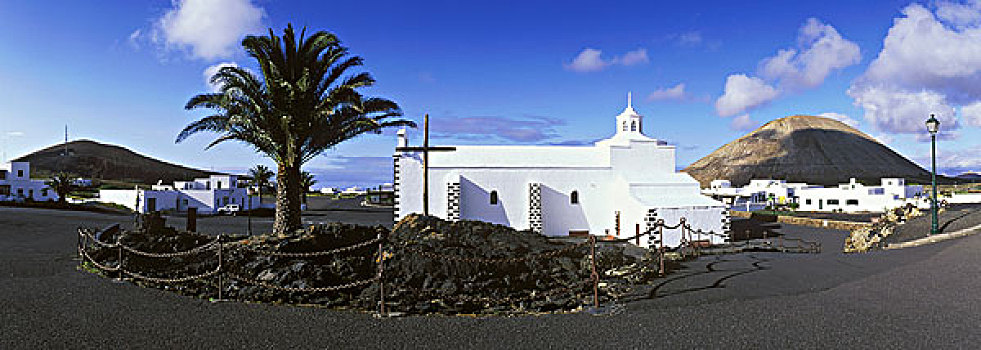 教堂,德洛丽丝,兰索罗特岛,加纳利群岛,西班牙,欧洲