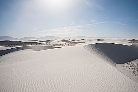 沙丘,白沙,新墨西哥,美国