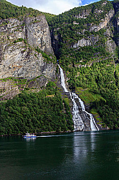 世界遗产,求婚者,瀑布,挪威