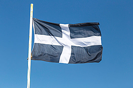 旗帜,康沃尔,英格兰,英国,欧洲