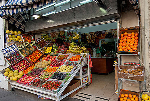 以色列,特拉维夫,附近,水果,市场