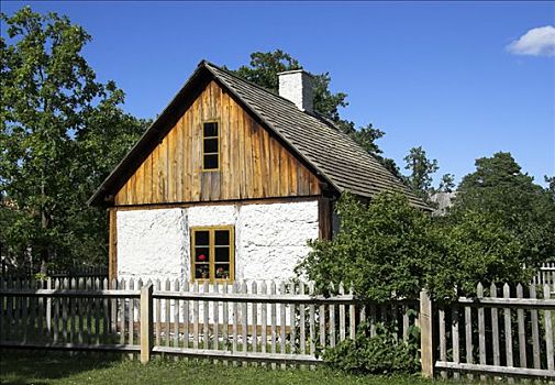 农舍,露天博物馆,哥特兰岛,瑞典