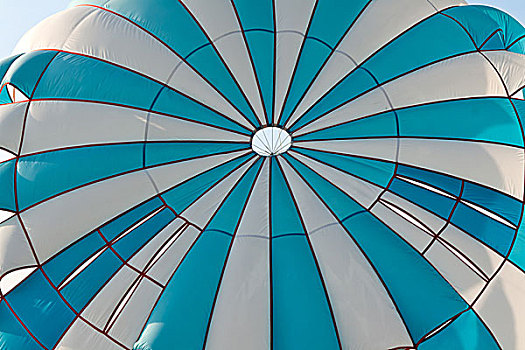 条纹,蓝色,白色,降落伞