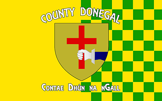 旗帜,多纳格,爱尔兰,局部,边界,区域,省