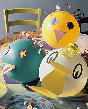 气球,鸟,节庆
