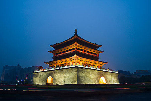 西安鐘鼓樓夜景