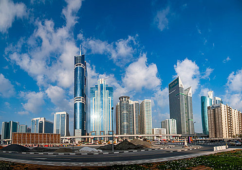 迪拜国际金融中心周边建筑
