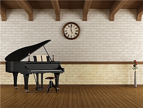 大钢琴,空房
