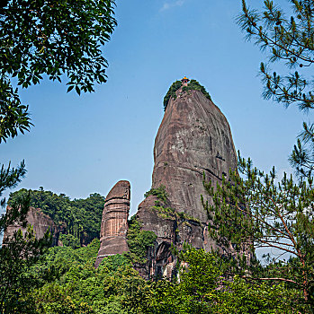 广东韶关丹霞山阳元山景区阳元石