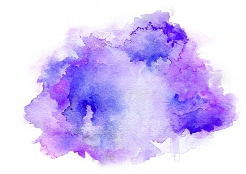 紫色,水彩,绘画,墨水