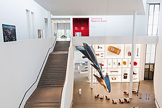 德国,巴伐利亚,慕尼黑,现代艺术博物馆,内景