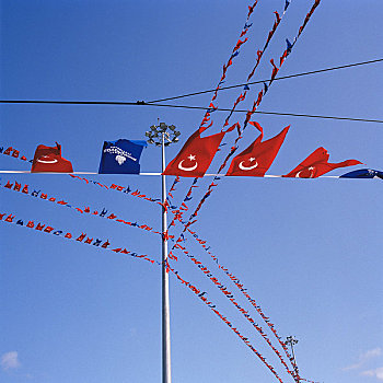 土耳其,旗帜,伊斯坦布尔