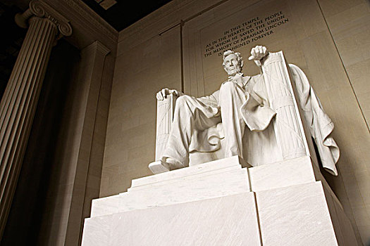雄伟,雕塑,亚伯拉罕-林肯,林肯纪念馆