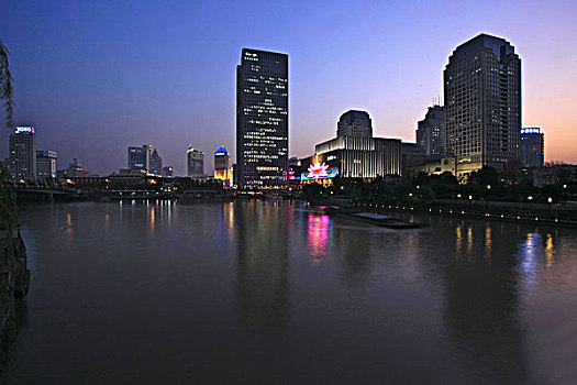 杭州武林门商业中心夜景