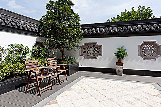 中式户外庭院