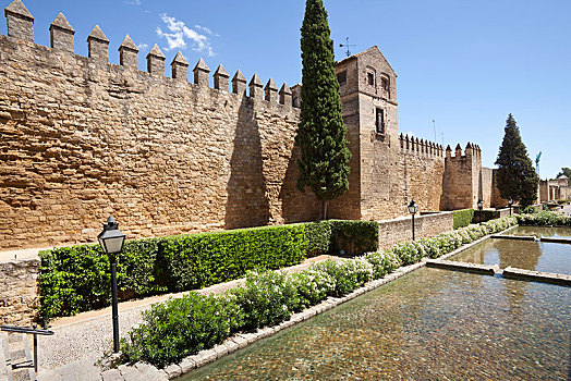 城堡,基督教,国王,科多巴,安达卢西亚,西班牙,欧洲