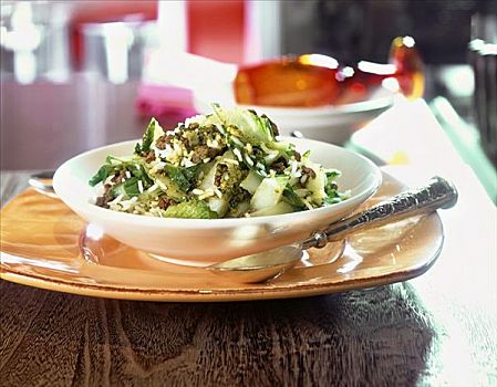 米饭沙拉,细碎食物,蔬菜