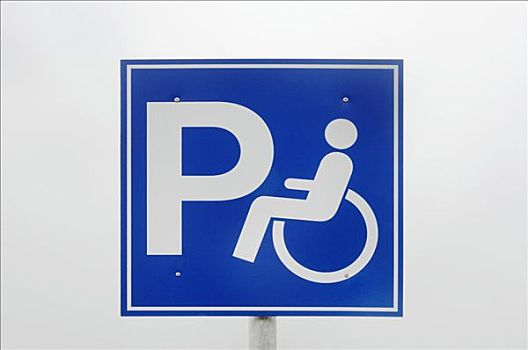 残障,停车位,标识