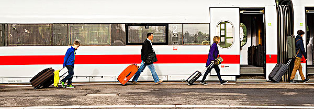 ice列车,列车,斯图加特,中心,火车站,巴登符腾堡,德国,欧洲