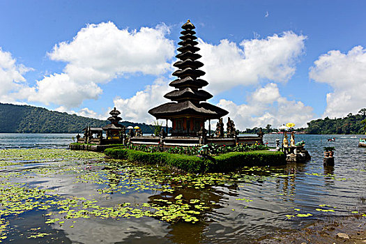 普拉布拉坦寺,庙宇,湖,巴厘岛,印度尼西亚,东南亚