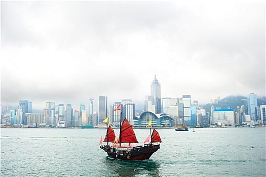 船,漂浮,香港