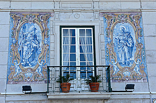 窗户,卡斯卡伊斯,靠近,里斯本,葡萄牙,南,欧洲