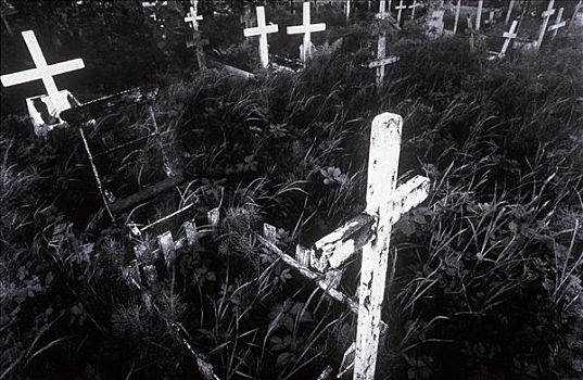 墓地,耶稣十字架,夜晚,神秘