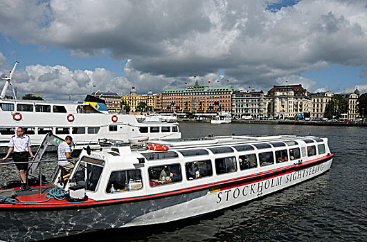 游船,斯德哥尔摩,瑞典,欧洲