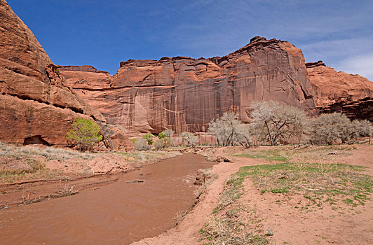 泥,河,红岩峡谷