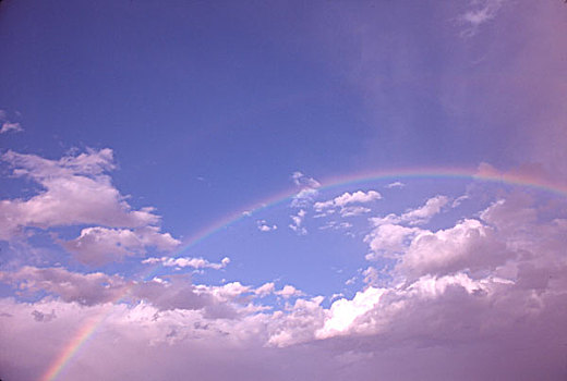 南非,兰伯特湾,蓝天,云,彩虹