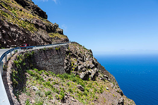 悬崖,靠近,房子,尼古拉斯,区域,大卡纳利岛,加纳利群岛,西班牙,欧洲