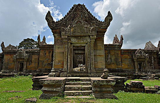 印度教,庙宇,高棉,12世纪,石头,山,省,柬埔寨,亚洲