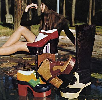 鞋,靴子,70年代