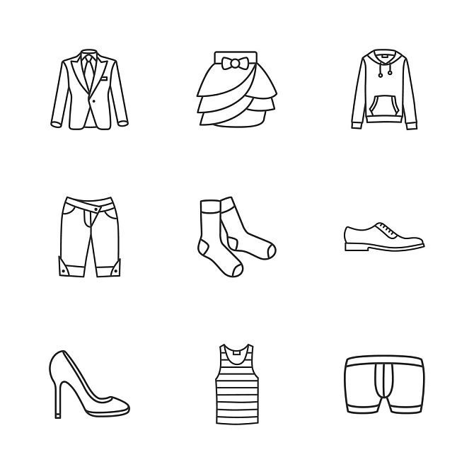 现代_衣服_象征_矢量_插画_图片大全全景创意图库(quanjing.