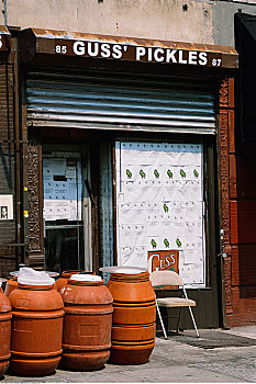 泡菜,商店,纽约,美国