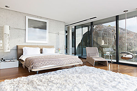 粗毛地毯,现代,卧室