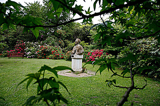 雕塑,公园,温布尔登,伦敦,英国