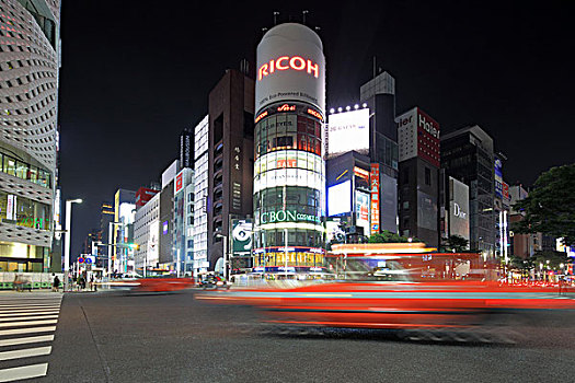 东京银座夜景