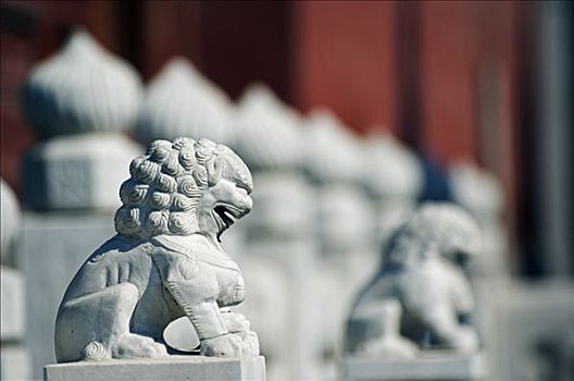 中国,北京,狮子,雕塑,白云,庙宇,僧侣,广告,建筑,约会,明代,清朝