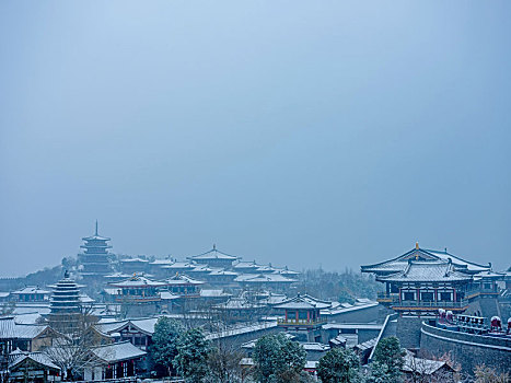 唐城影视基地古建筑场景