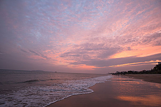 海滨夕阳