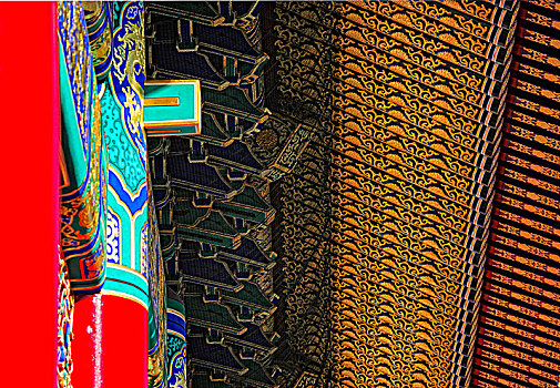 大美故宫--彩绘屋檐