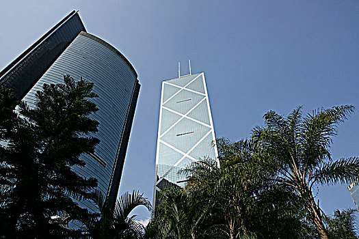 中银大厦,广场,中心,香港