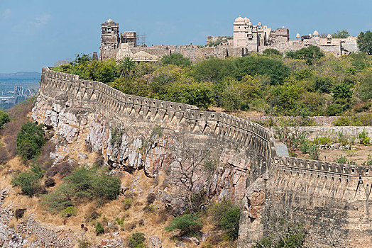 加固墙,堡垒,印度教,拉杰普特,王子,拉贾斯坦邦,印度,亚洲
