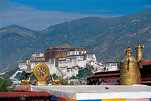 西藏拉萨市大昭寺金顶